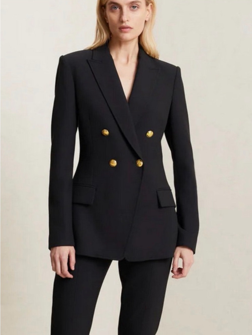 A.L.C. Sedgwick II Black Double Breasted Blazer Size 8
